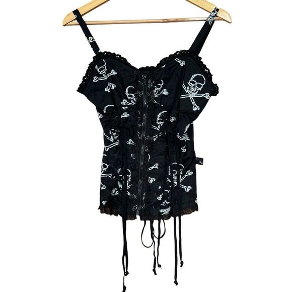 Tripp nyc Tops - Tripp nyc skull lace corset black small